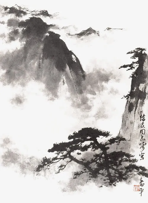 水墨画免抠