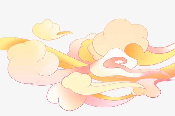 中国风国潮彩色免抠