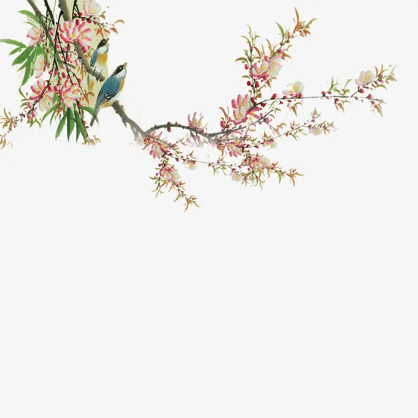 喜在枝头免抠