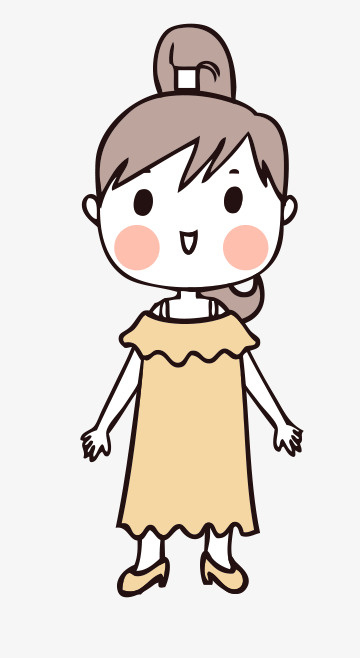 人物手绘插画可爱素材95免抠