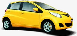 中秋节黄色汽车图片免抠