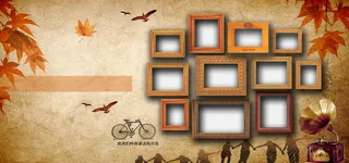 致青春毕业纪念照片墙高清