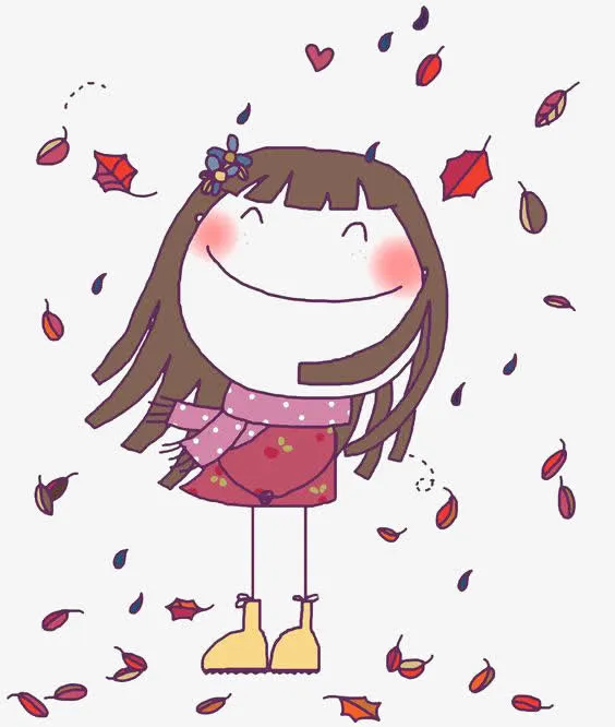 卡通小女孩免抠
