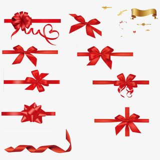 丝带蝴蝶结合集免抠