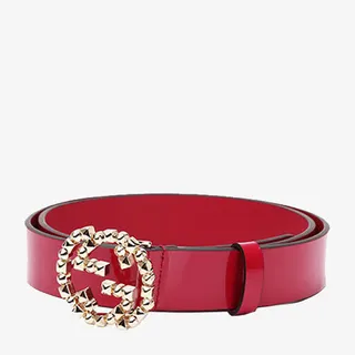 GUCCI镶钻板扣女士腰带免抠