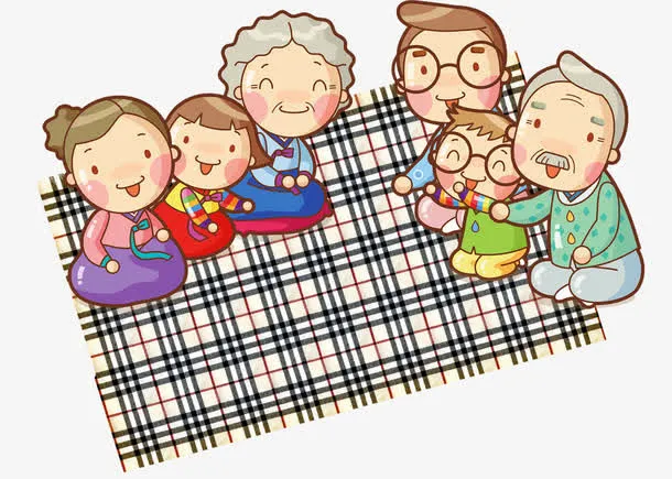 卡通家人免抠