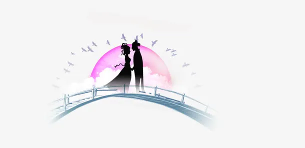 七夕鹊桥会免抠