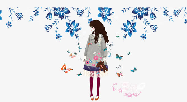 唯美少女免抠