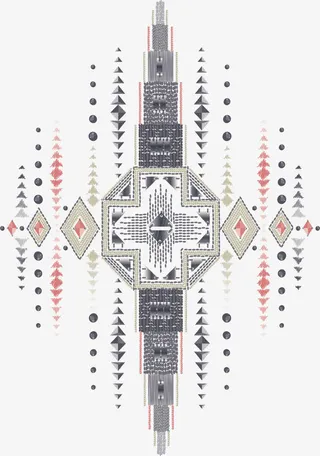 梦幻三角形背景矢量背景图