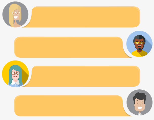 卡通对话框免抠