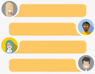 卡通对话框免抠