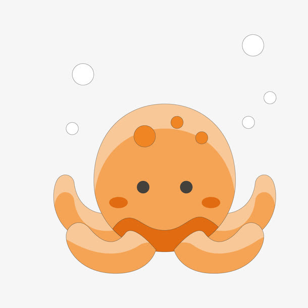 灰色章鱼免抠