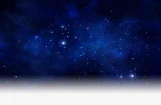 深蓝色星空闪耀七夕免抠