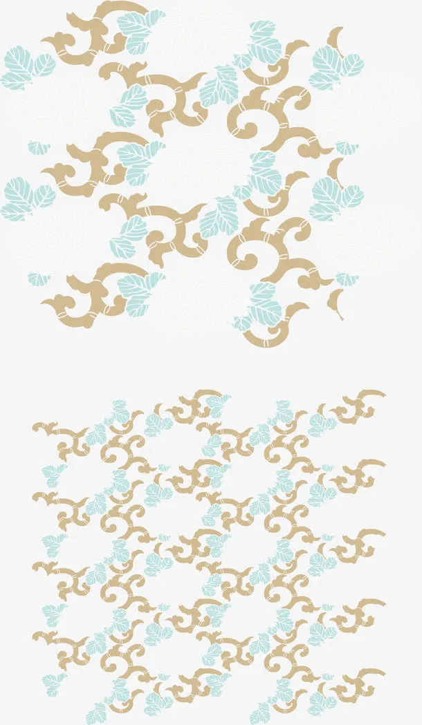 日式花纹背景素材矢量图