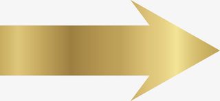 金色立体直箭头矢量素材免抠