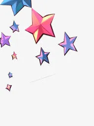 星星漂浮物免抠