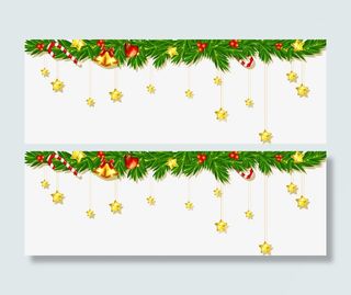 绿色圣诞节挂饰免抠