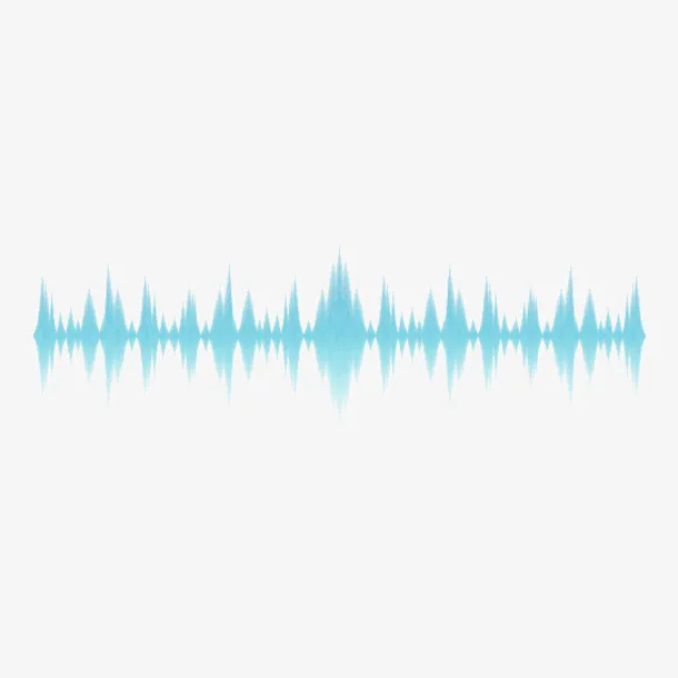 时尚彩色音乐声波兴免抠
