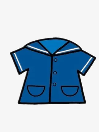 可爱的海军蓝小衣服免抠