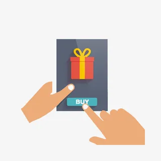 卡通放心购买的图PNG免抠