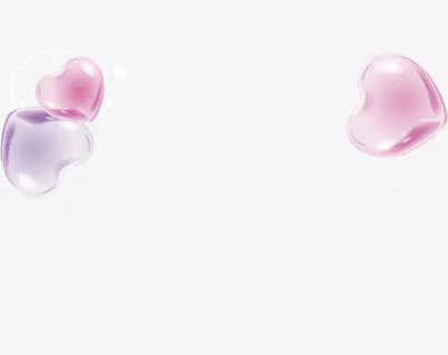 紫色情人节立体爱心免抠 紫色情人节立体爱心免抠