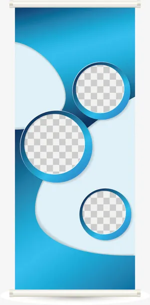 创意易拉宝设计素材免抠