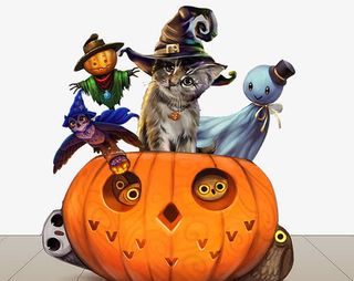 万圣节活动背景板