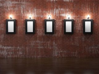 壁灯与装饰画框免抠