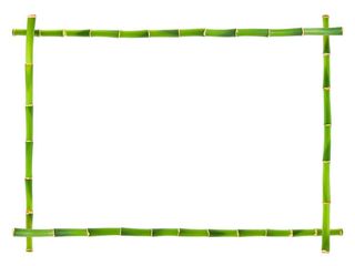 绿色竹子边框免抠