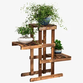 简约实木花架免抠 简约实木花架免抠