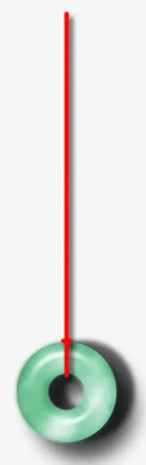 红绳玉佩项链设计免抠