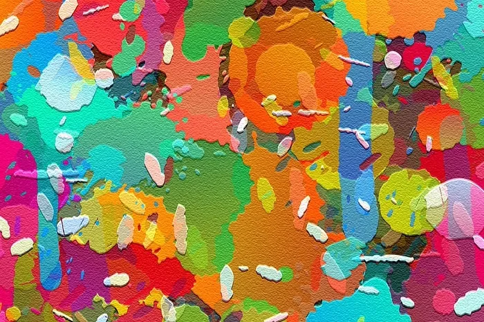 鲜艳油彩画布背景高清
