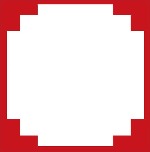 红色边框矢量图免抠