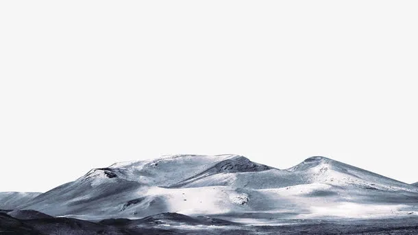 巍峨雪地免抠