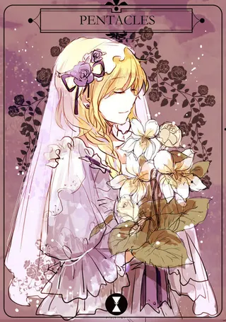 白衣圣女动漫海报背景