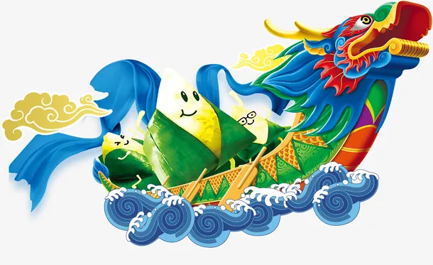 端午龙舟类素材免抠