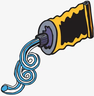 挤出来的鞋油免抠