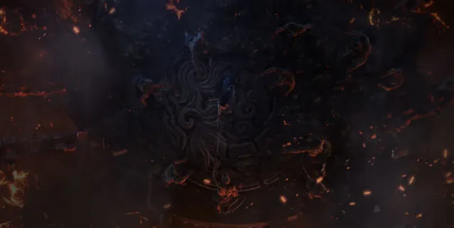 星空橙色光效摄影合成免抠