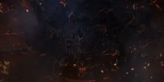 星空橙色光效摄影合成免抠