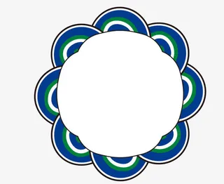 矢量圆形边框PNG图片免抠