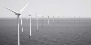 风车 水 风景高清