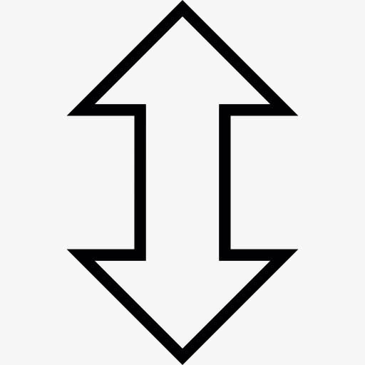 改变高度的箭图标免抠