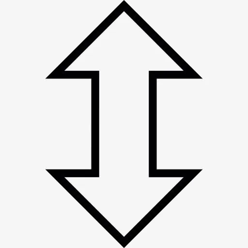 改变高度的箭图标免抠