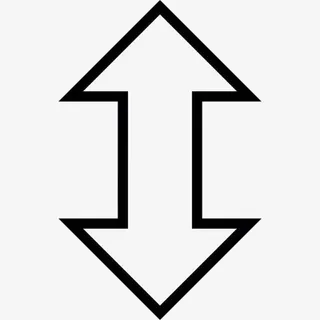 改变高度的箭图标免抠