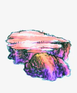 手绘平顶山免抠