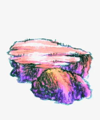 手绘平顶山免抠