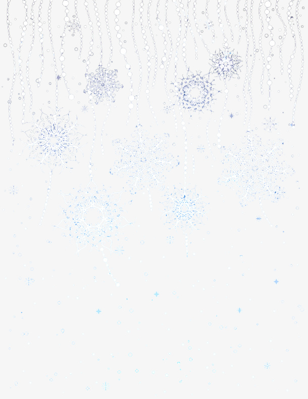 雪花挂饰免抠
