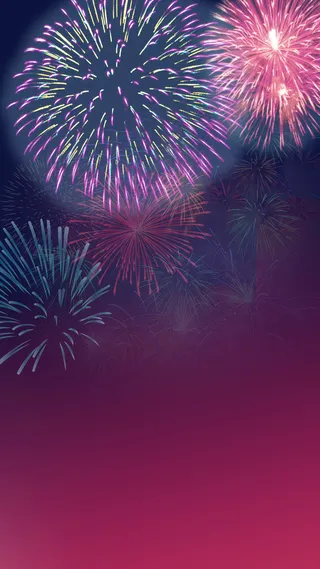 节日烟火H5背景高清