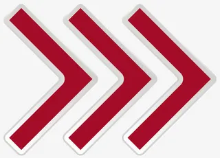 红色的方向箭头免抠