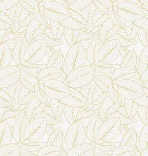 黄色线条树叶免抠